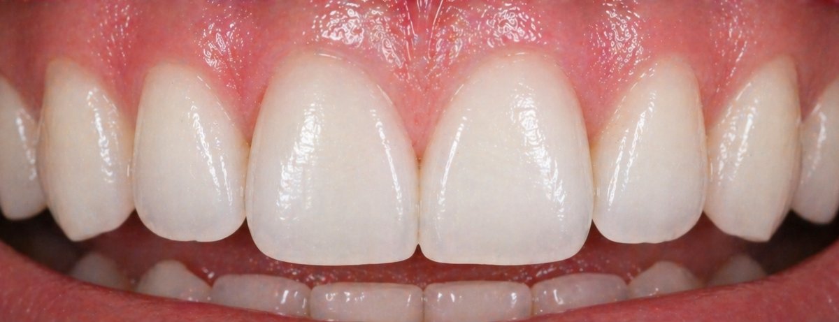 Derselbe Zahn nach dem internen Bleaching